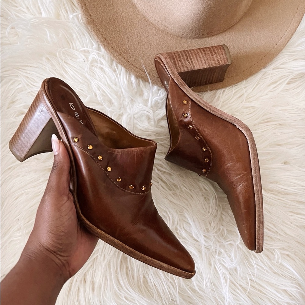 Cognac Bebe Mules
